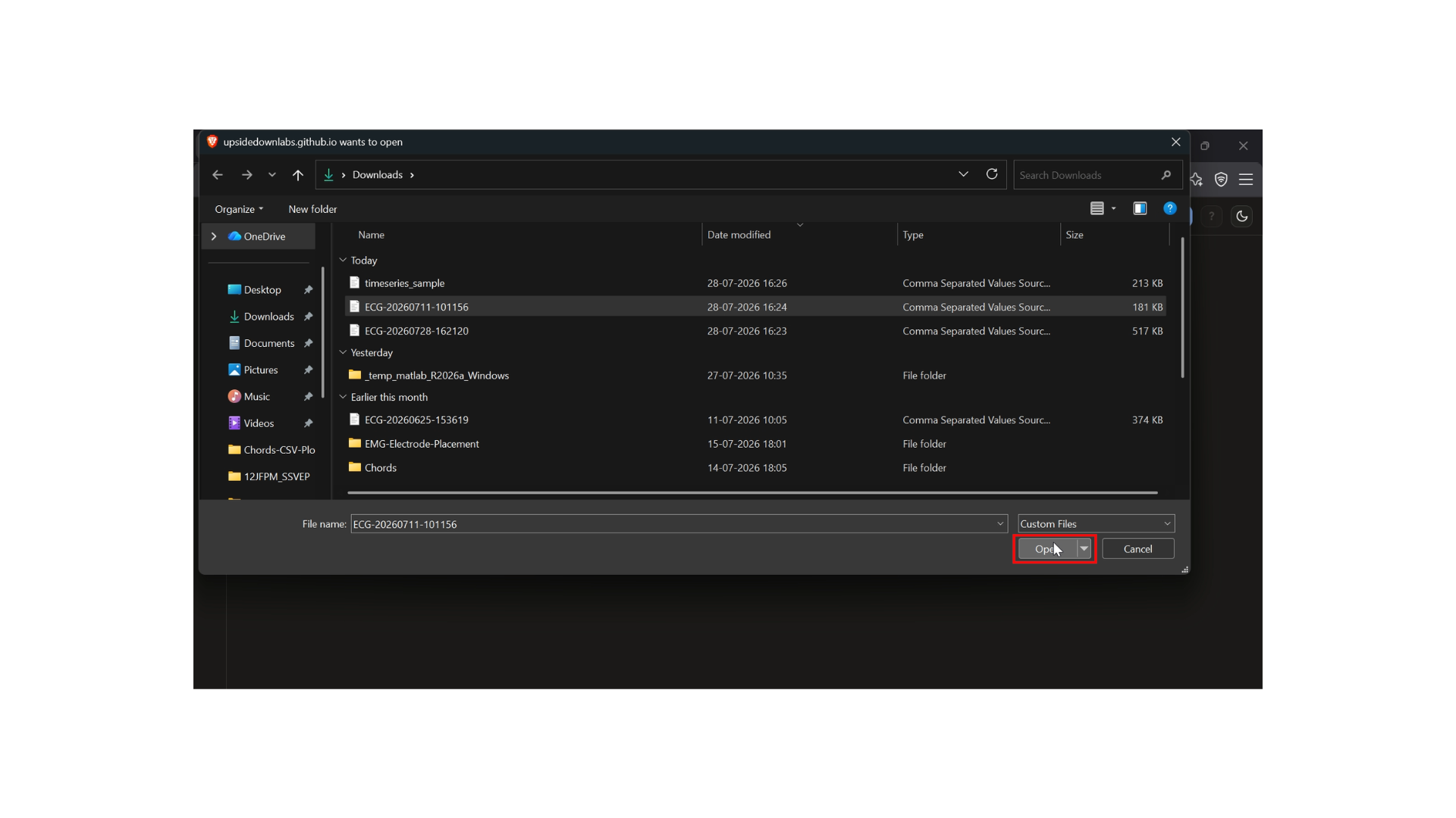 Upload Your CSV File