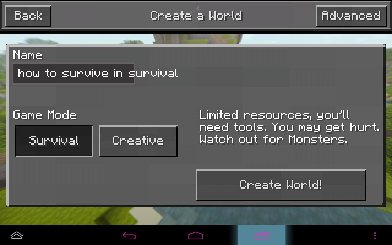 How to Survive in Minecraft