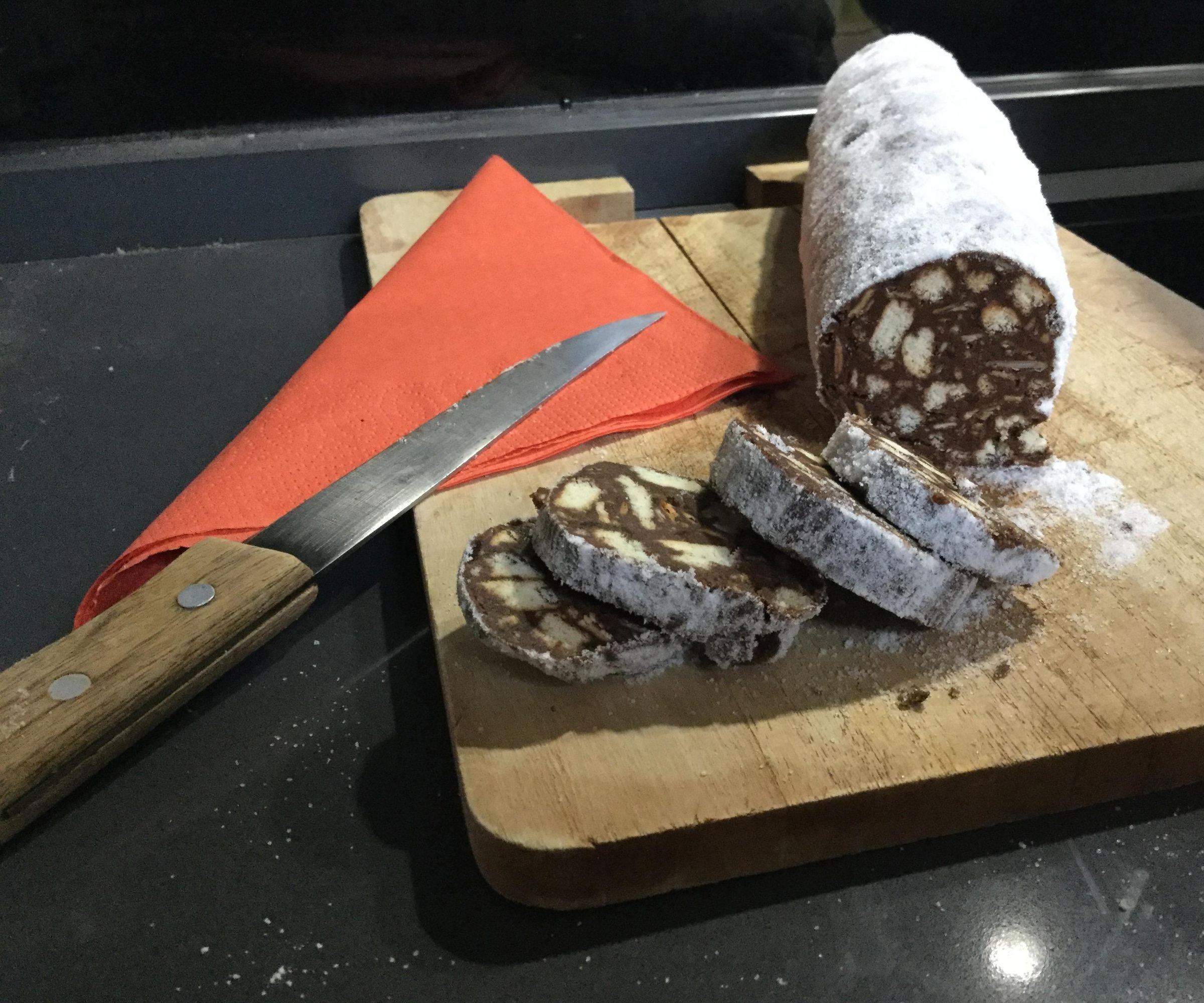 Chocolate Cookie Sausage