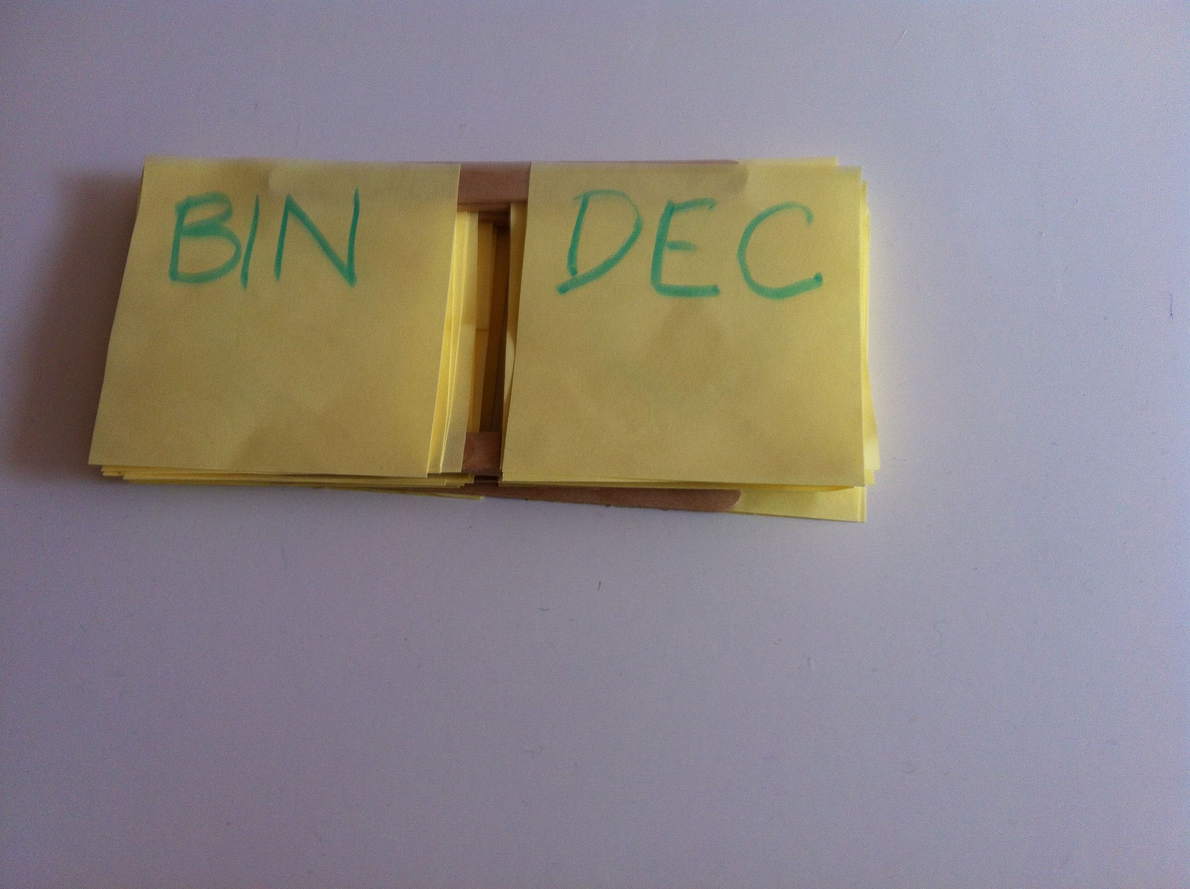 Binary Post-Its