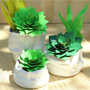 Duct Tape Succulents and Faux Pinch Pots