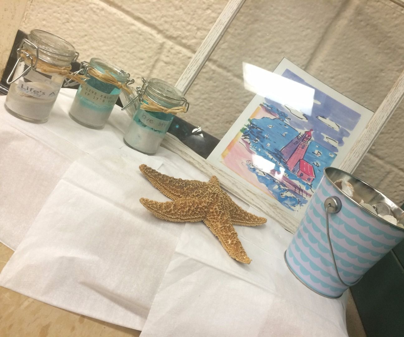 Floating Beach Candle Holders/Room Decor