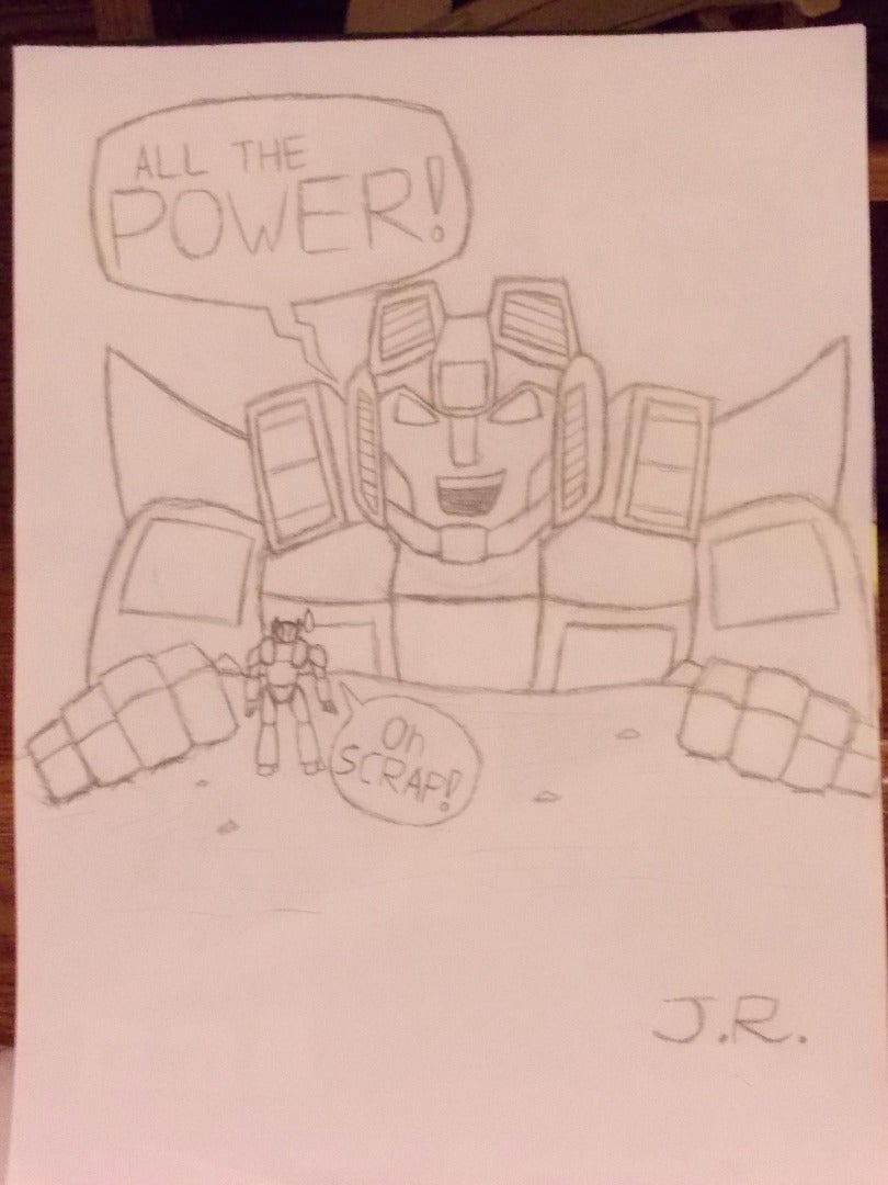 Psycho Giant Starscream Meets a Random Autobot