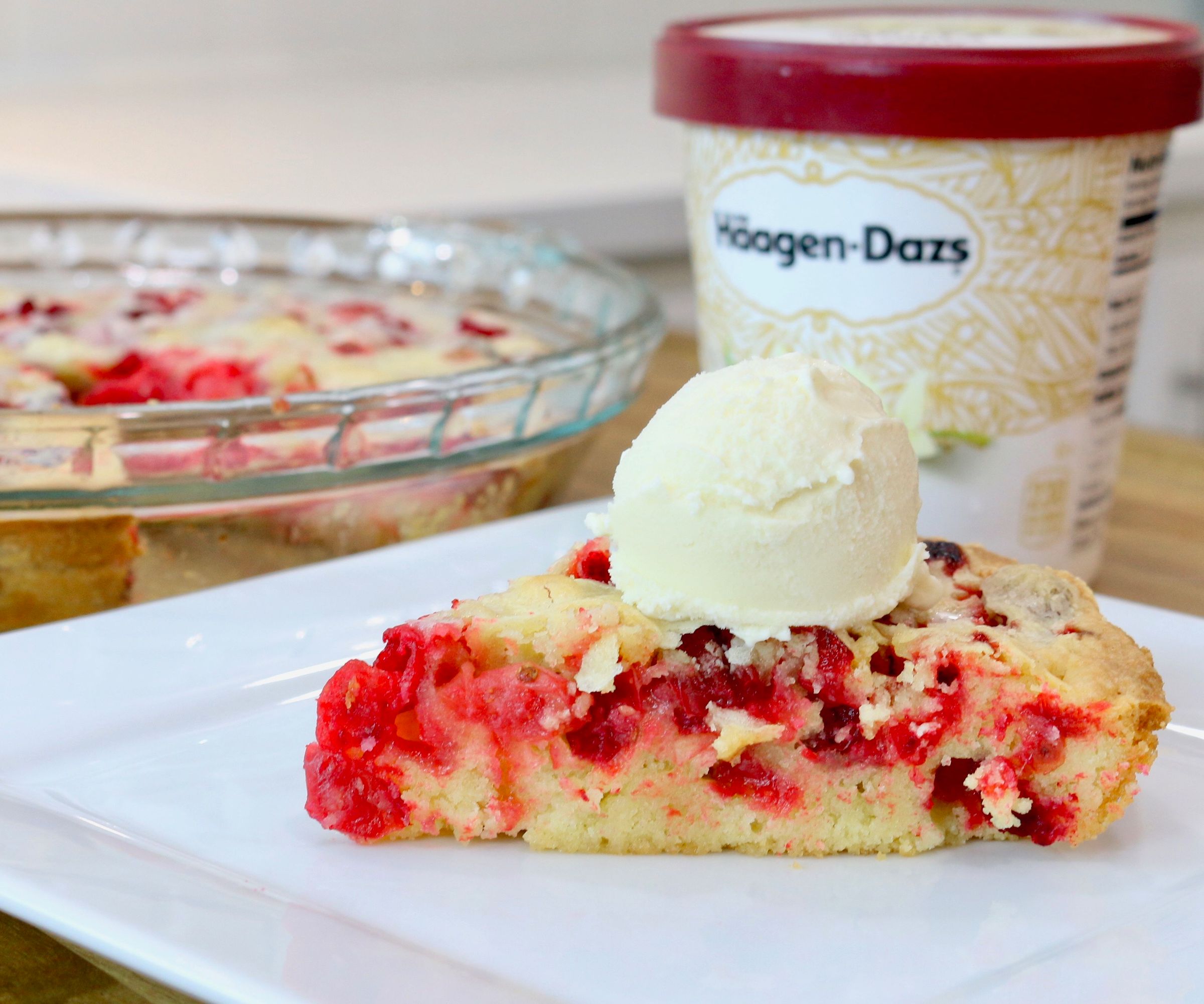 Crustless Cranberry Pie