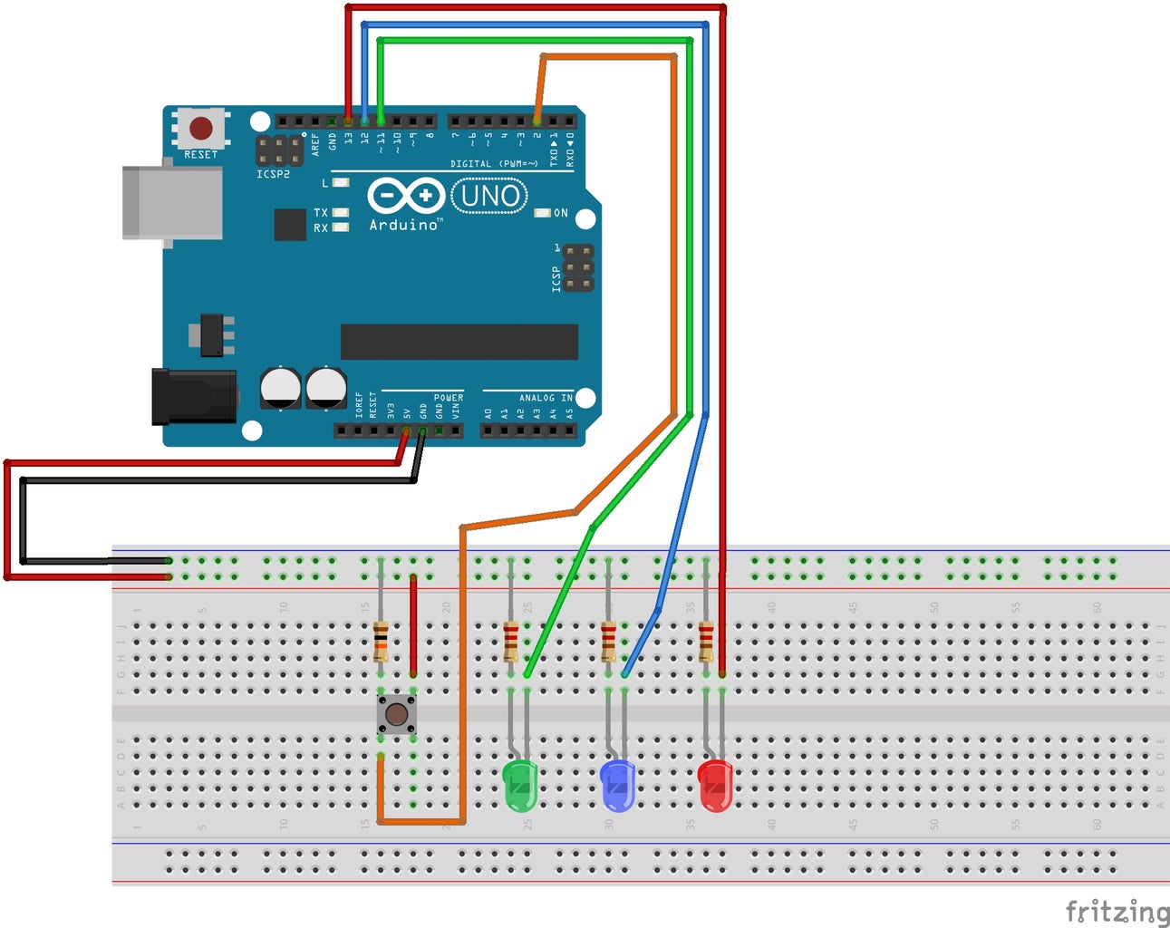 Interrupt Pin With LED's and Button : 6 Steps - Instructables