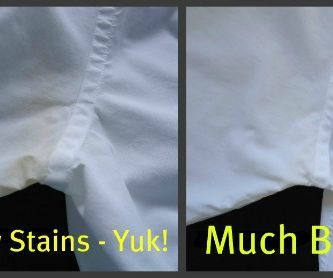 How to Remove Sweat Stains From White Shirts
