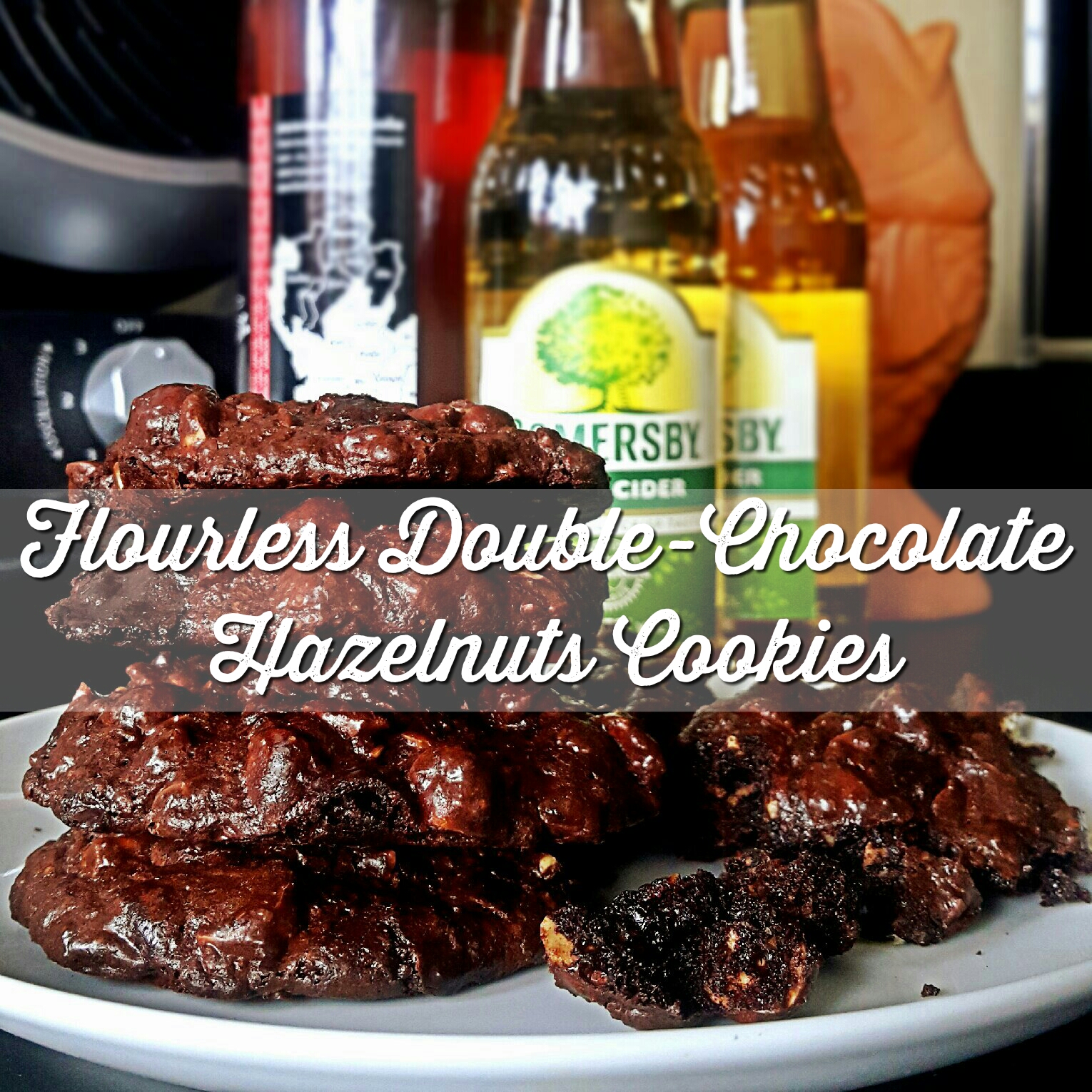 25mins Gluten-free Baked Food: Flourless Double-Chocolate Hazelnuts Cookies With Sea Salt!