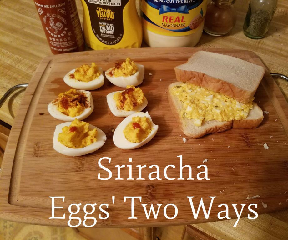 Sriracha Eggs Two Ways