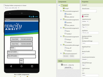 Create Design for App 1st ¨home Screen¨