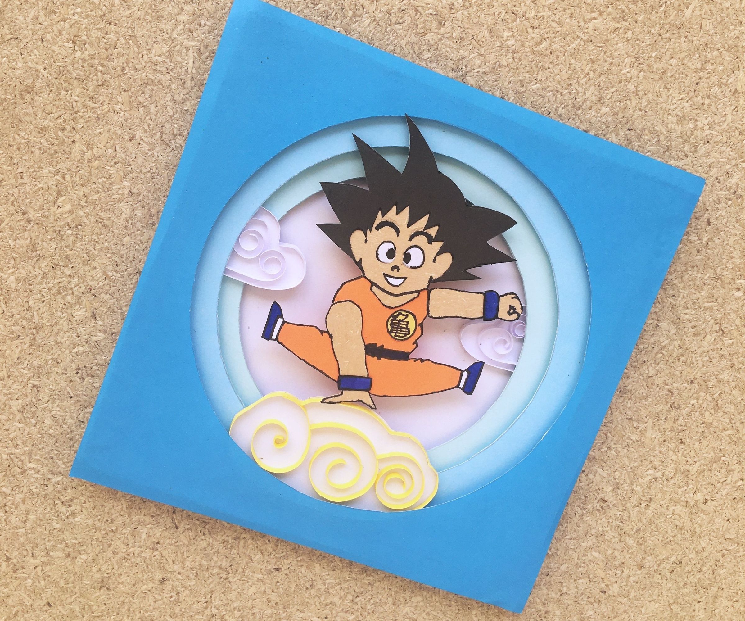 Dragon Ball Z Goku 3D Art Craft