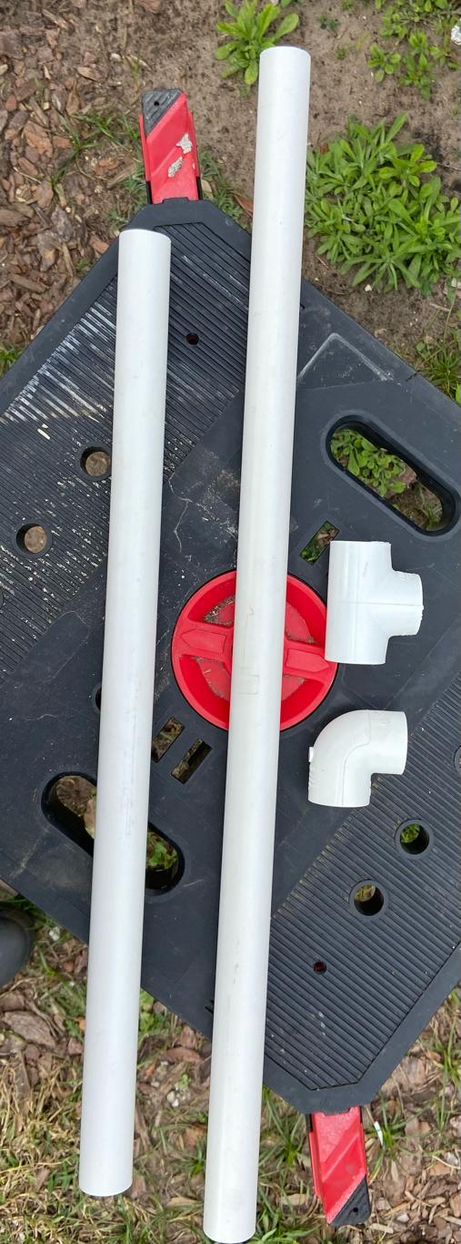 Cutting the PVC Sections