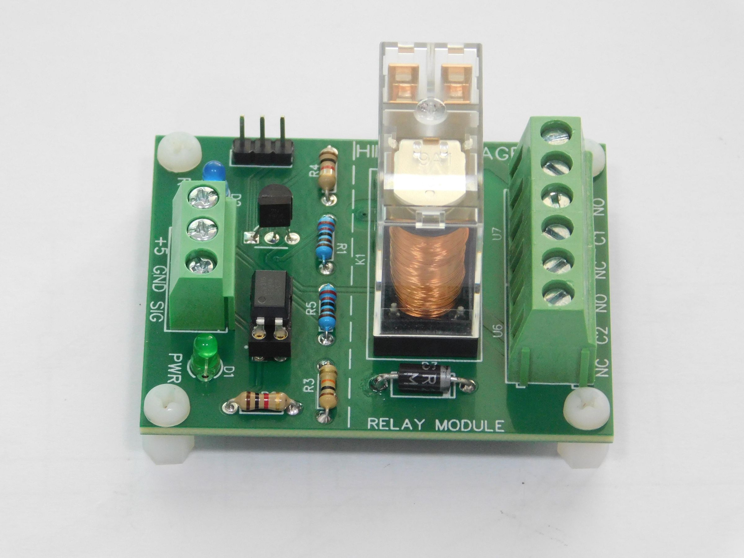 Relay Module With Selectable High/Low Trigger