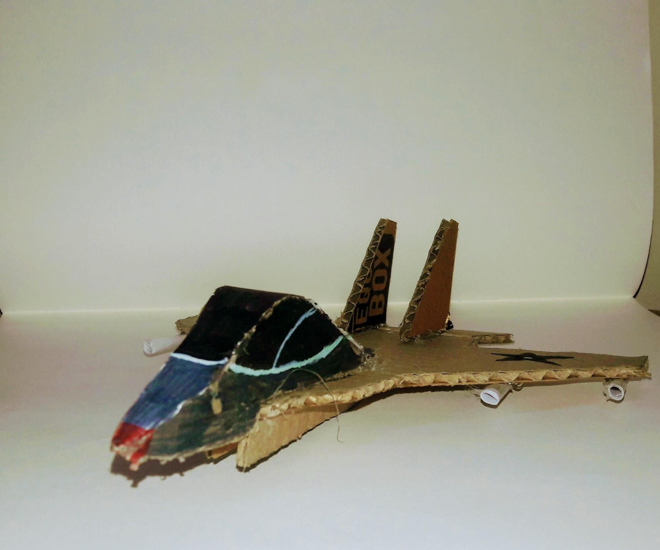Cardboard Model Jet Plane 