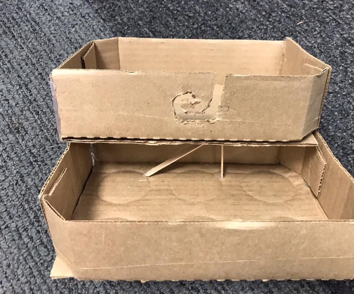 Cardboard Crochet Compartment