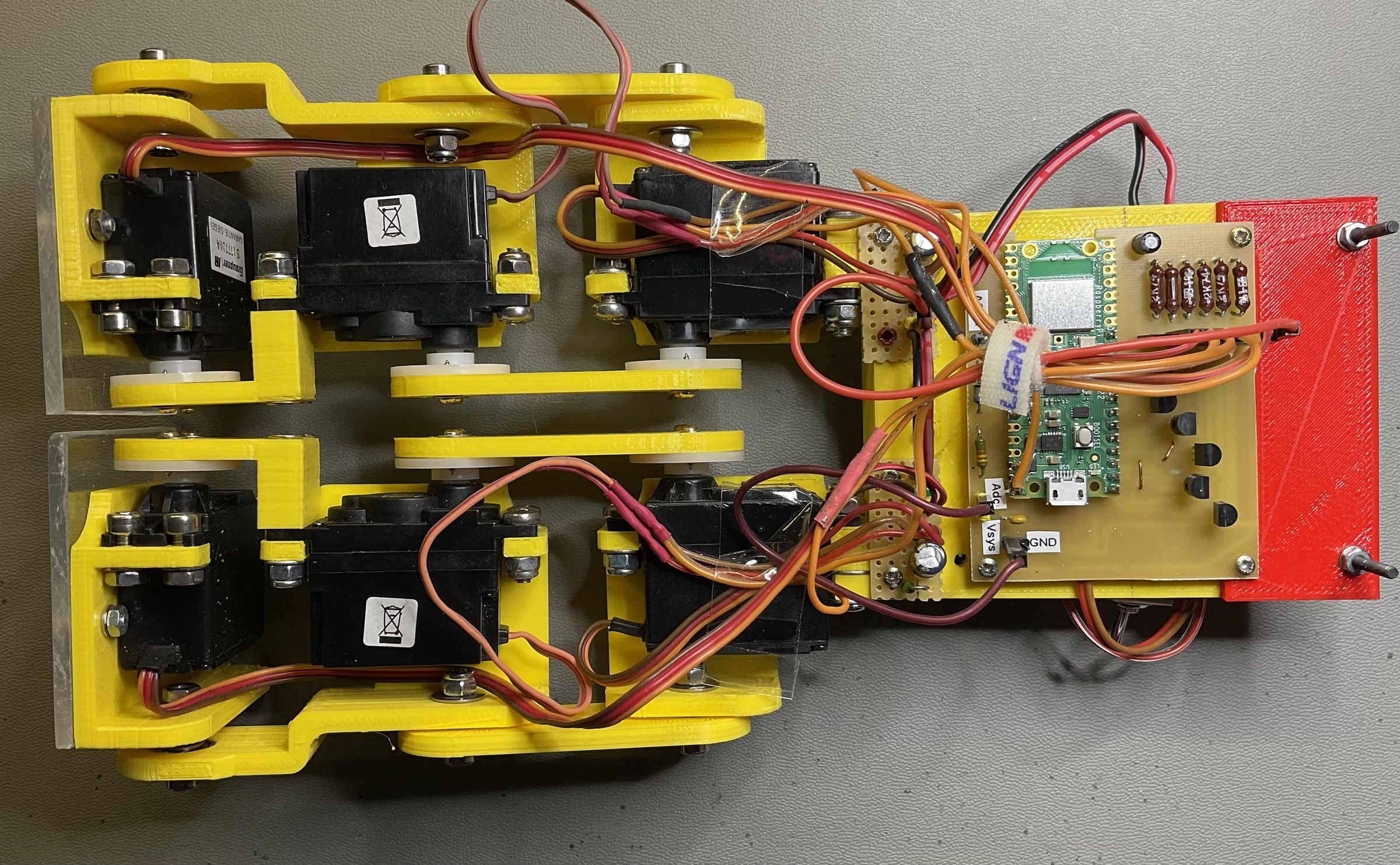 Poor Man's Bi-ped Robot Hardware - Using RP2040 and Micropython : 3 ...