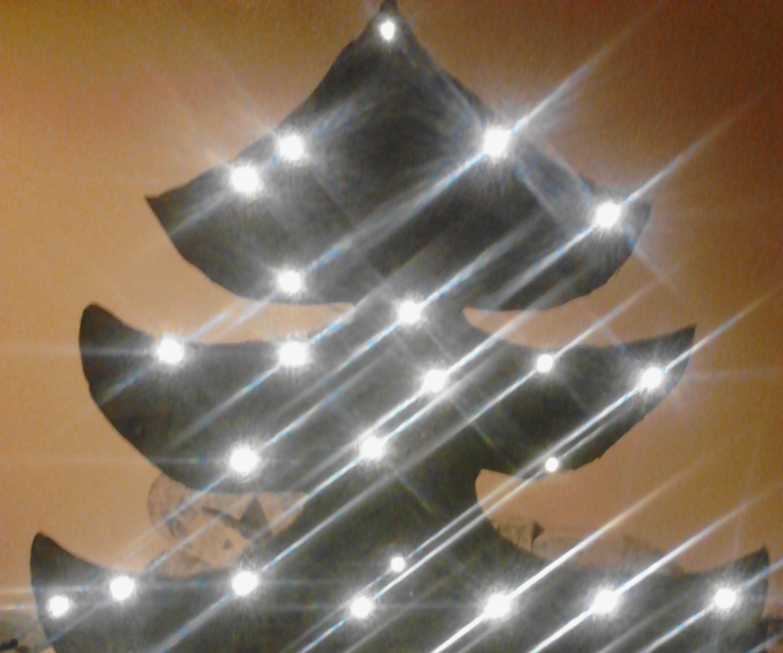 Cardboard Lighted Christmas Trees