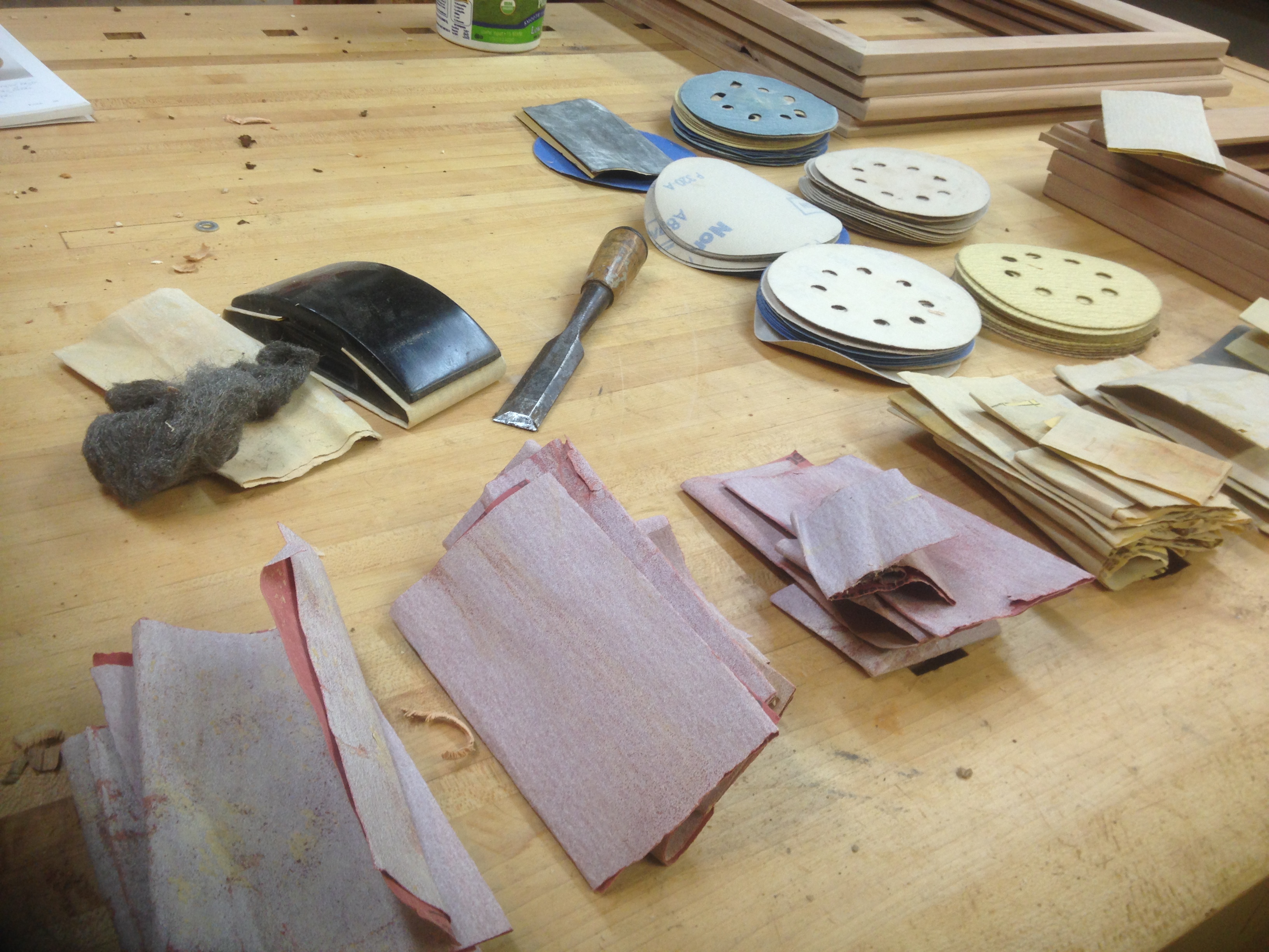 Where's the 180 Grit!?!?! Folded Sandpaper Organizer 3 Steps