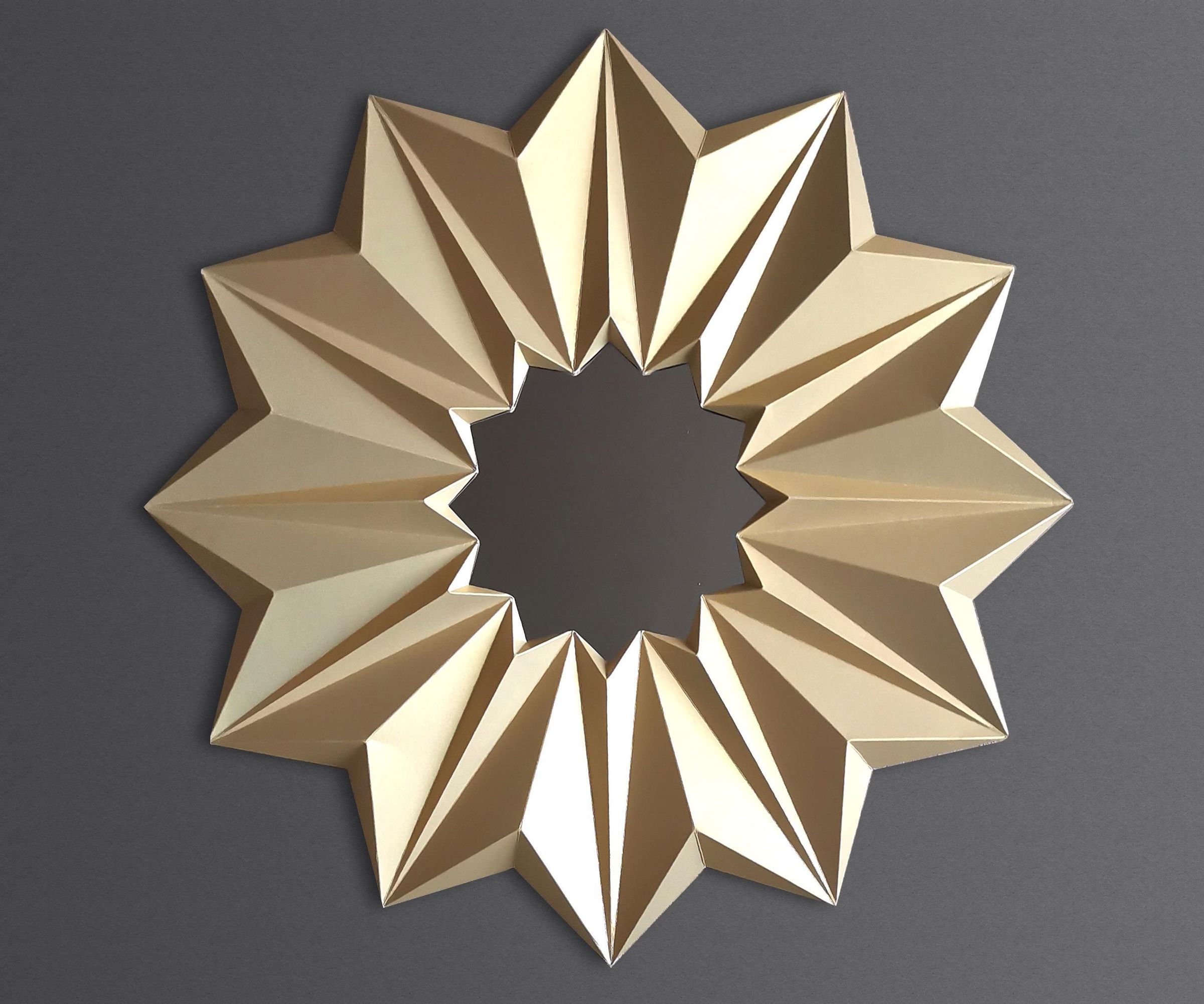 Origami Mirror Frame From Paper