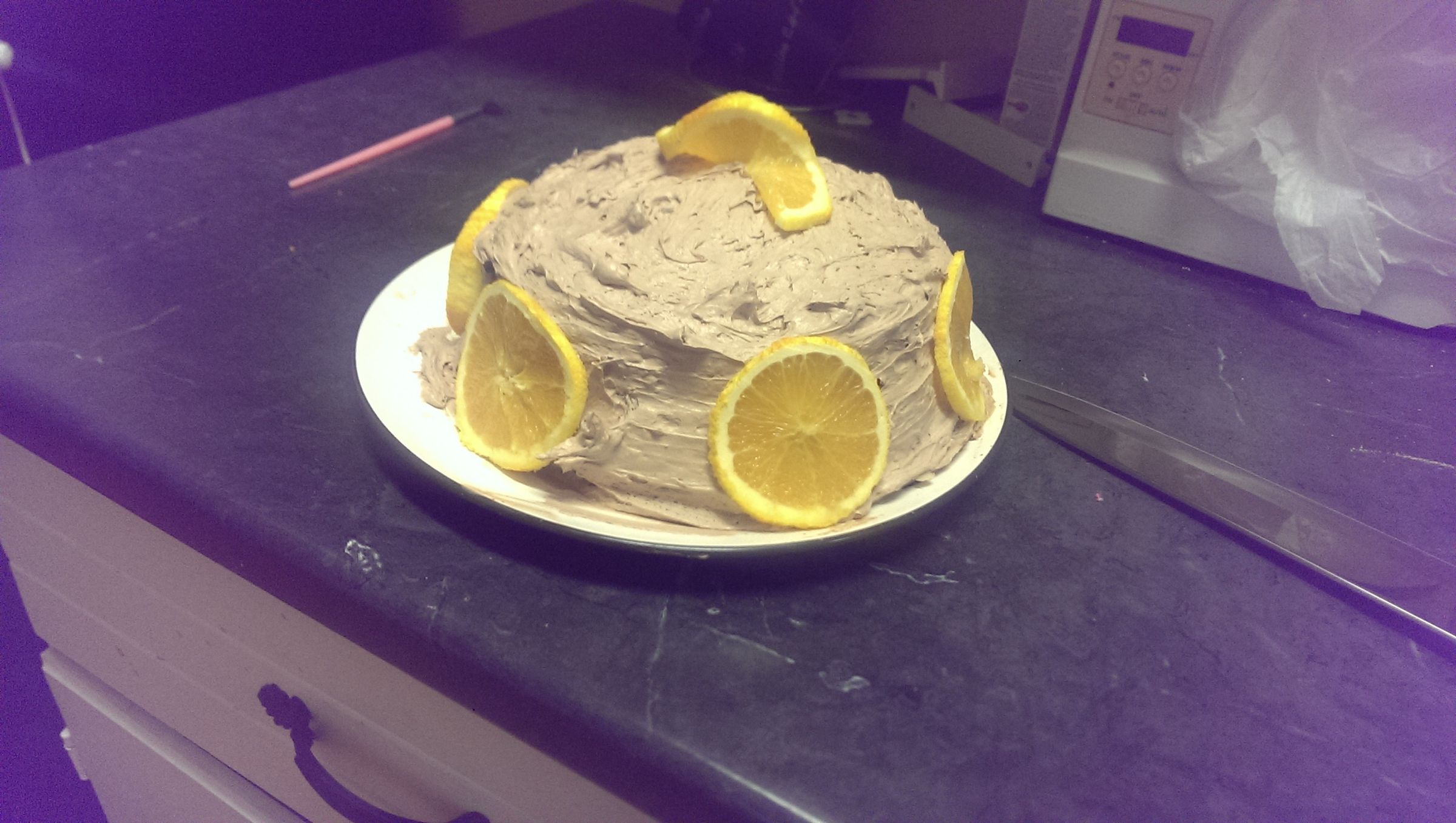 Orange Chocolate Crepe Cake