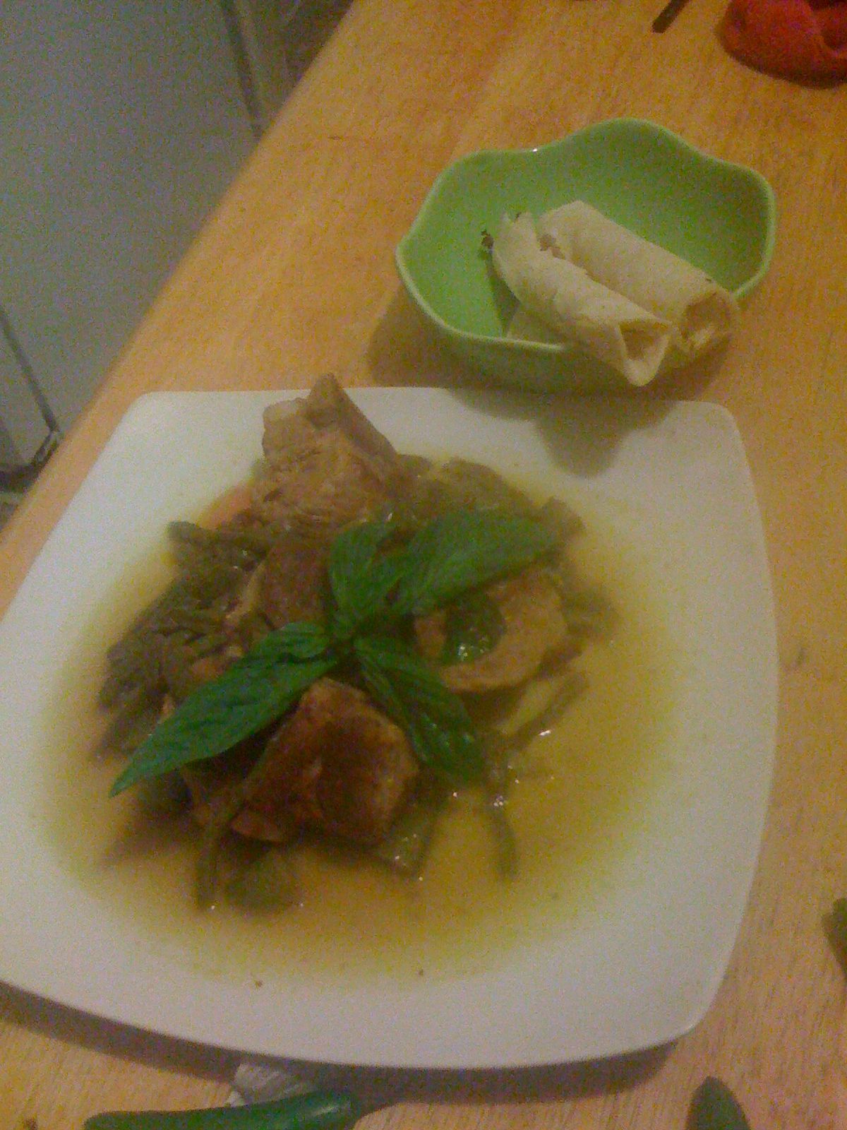 Pork Back Ribs in Green Sauce (Costillas de Puerco en Salsa Verde)