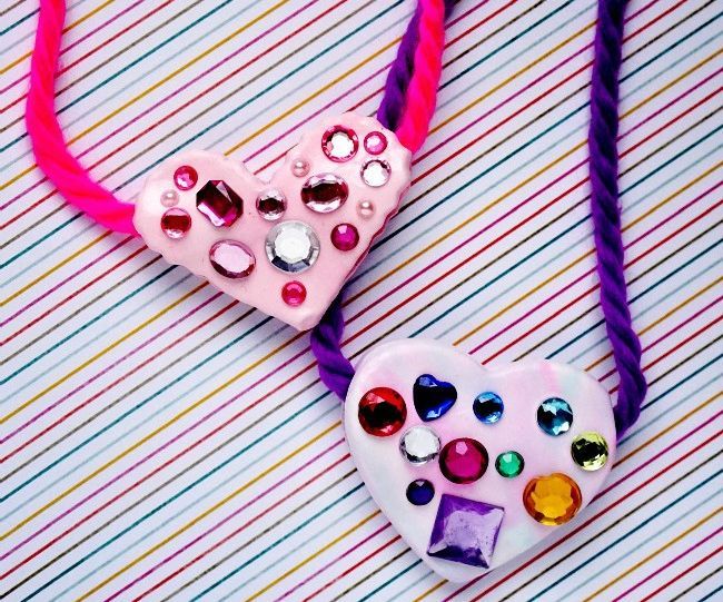 Color Me Happy Heart Pendants