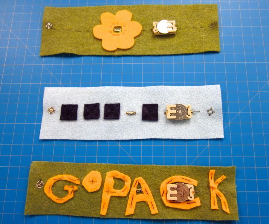 Conductive Sewing LED Bracelet