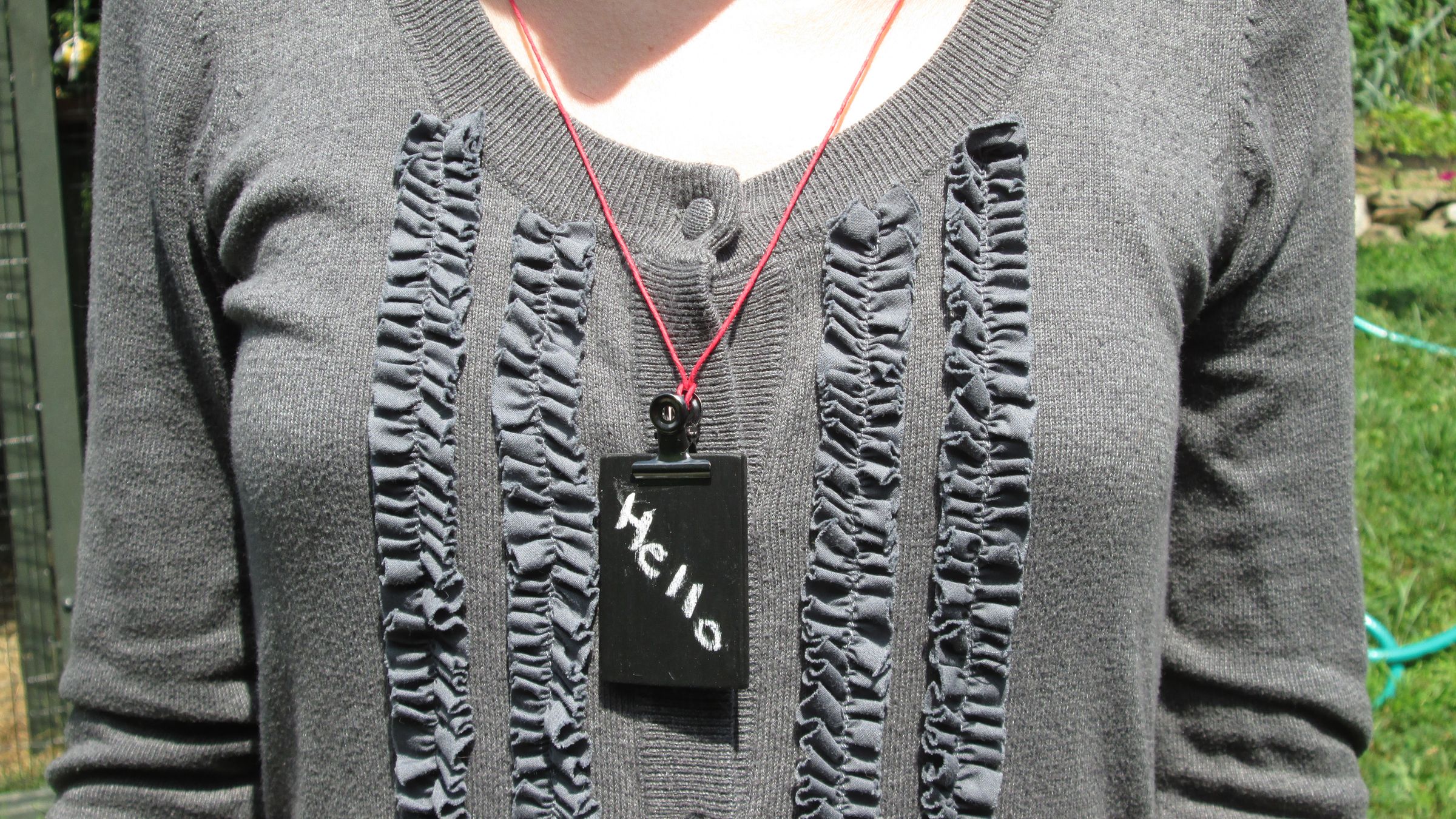 Mini Chalkboard Necklace