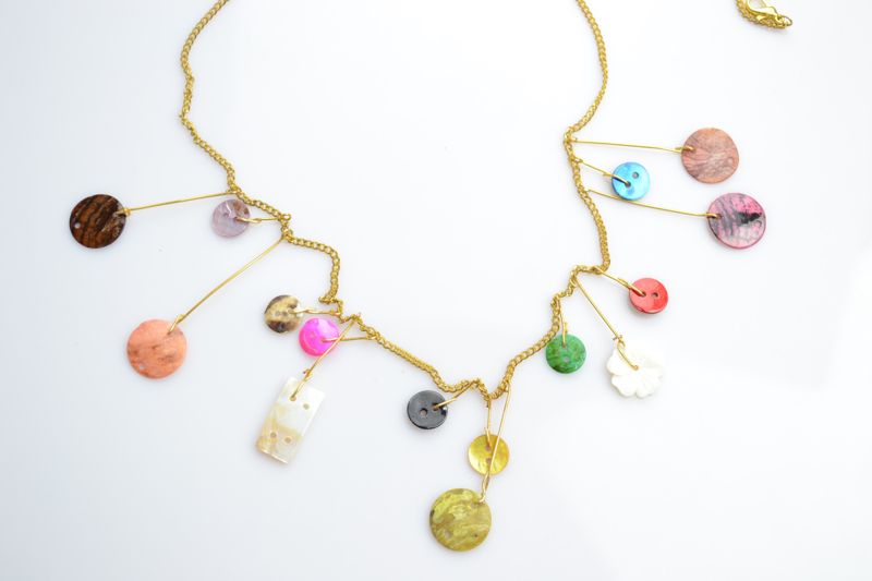 How to Make Button Jewelry Necklace- Jewelry Tutorials Free of Clich�