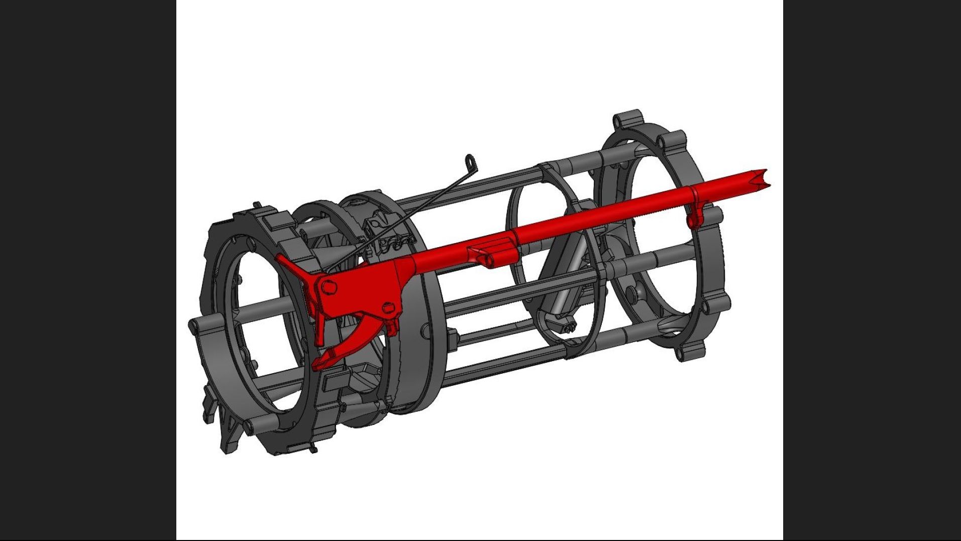 The Arcus Fully 3D Printed Rubber Band Gatling Gun 33 Steps (with