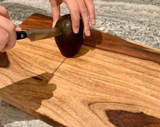 Cutting the Avocado in Half