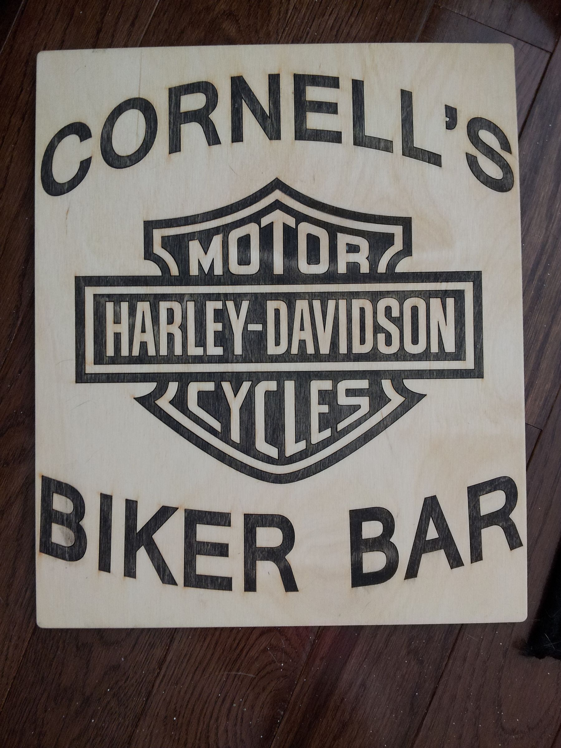 Custom Wood Inlay Sign (Laser Cut at 3 Steps Instructables