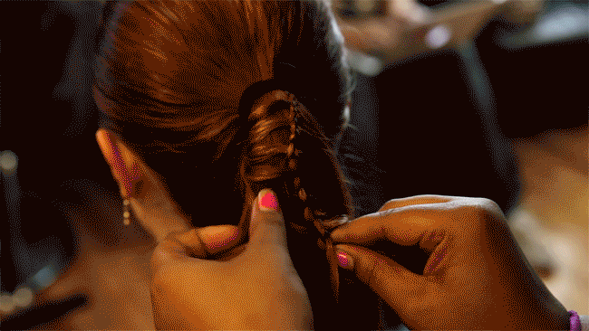 ladder braid gif