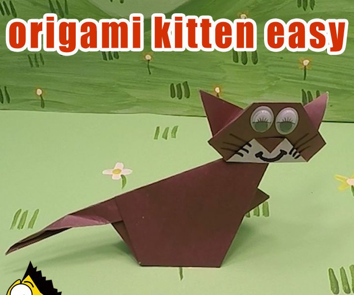 How to Make a Paper Cat - Origami BEST #origami