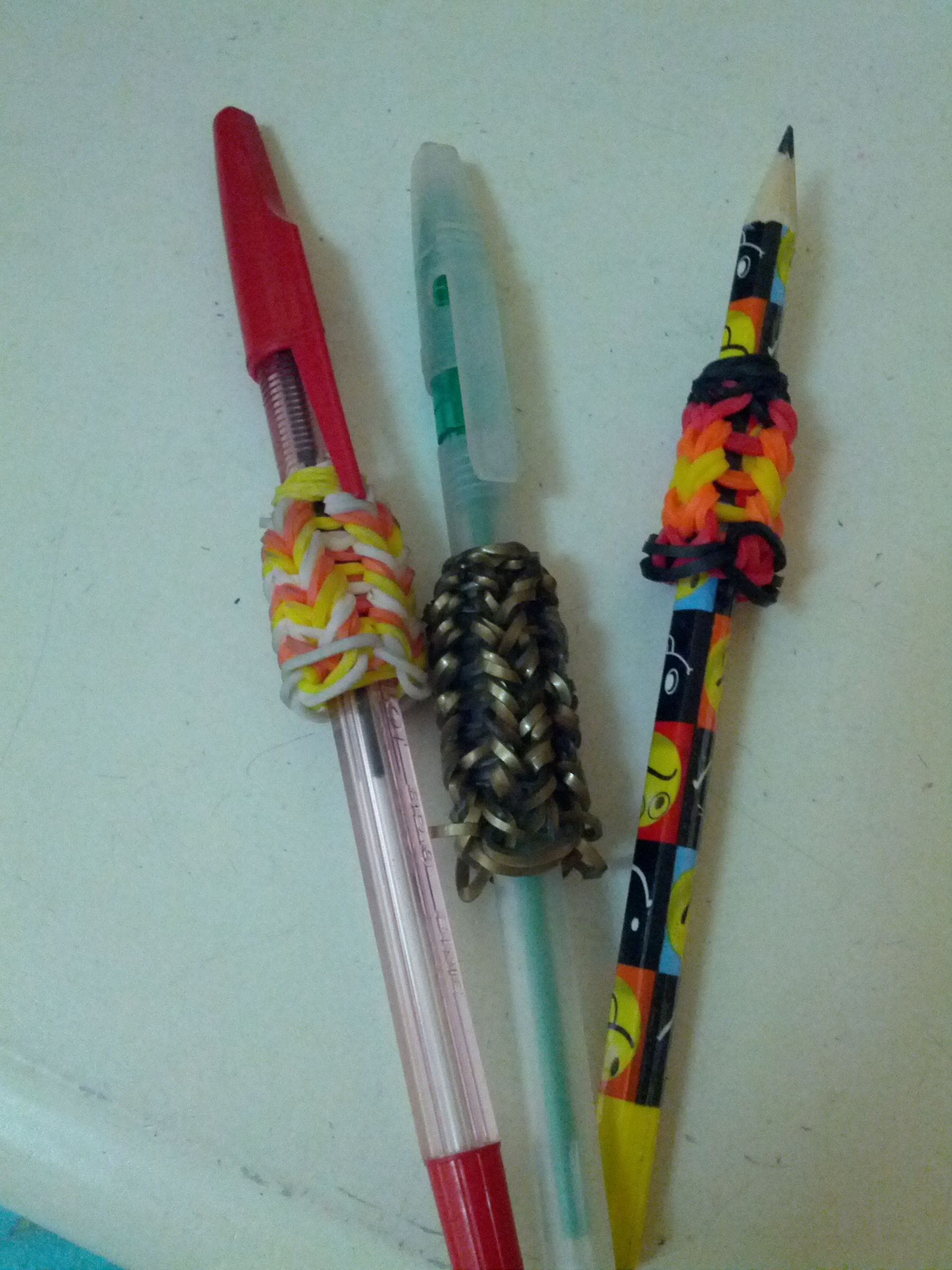 Rainbow Loom Pencil Grip
