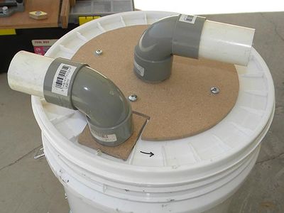 Mini Cyclone Bucket Dust Collector : 7 Steps - Instructables