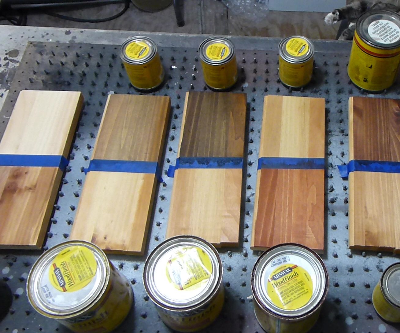 The Effects of Different Stains on White Pine Wood