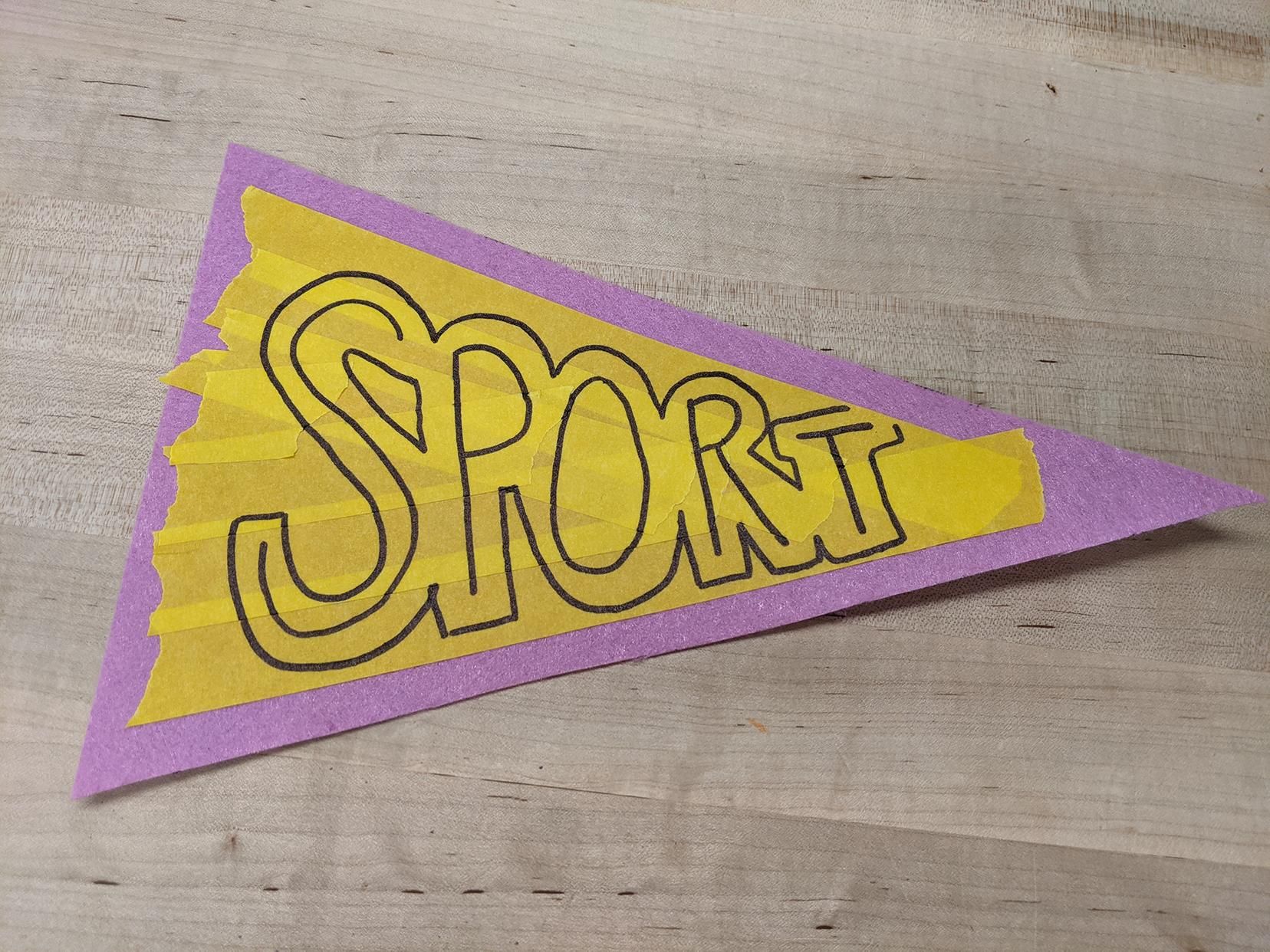 Sports Pennant 6 Steps (with Pictures) Instructables