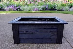 Applying Eco-Friendly Stain and Wood Sealer to the Planter Box