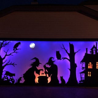 Halloween Garage Door Silhouette 6 Steps With Pictures