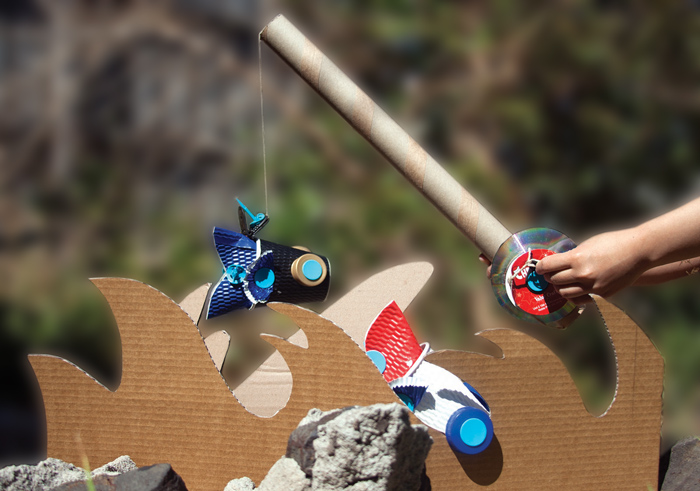 Makedo Fishing Poles