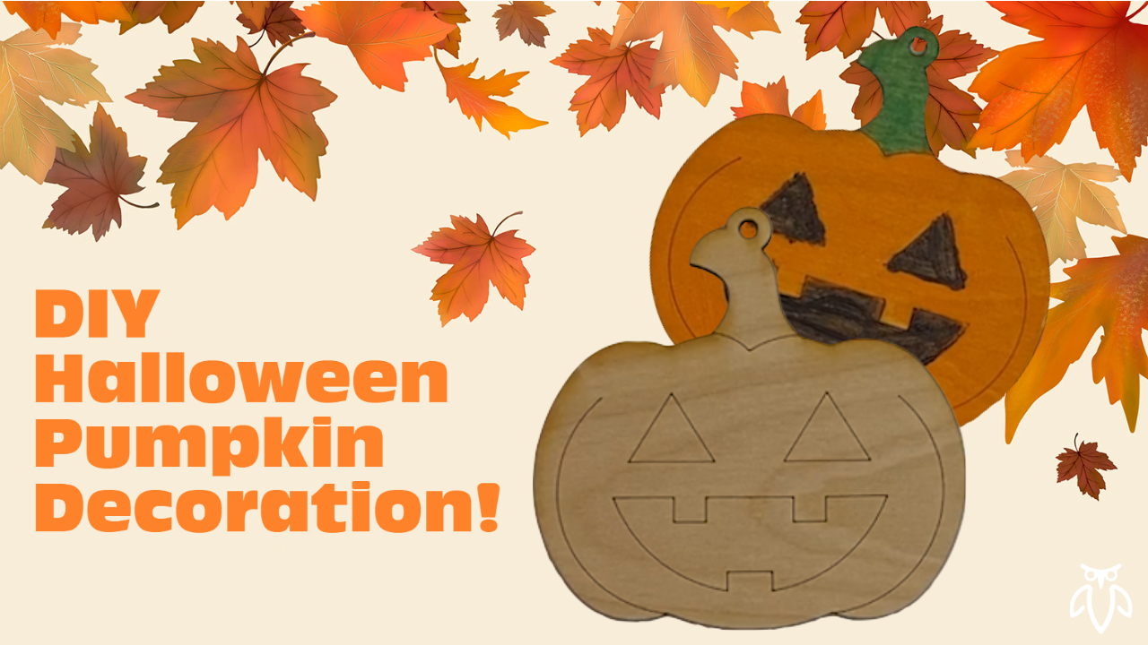 Laser-Cut Pumpkin Decoration