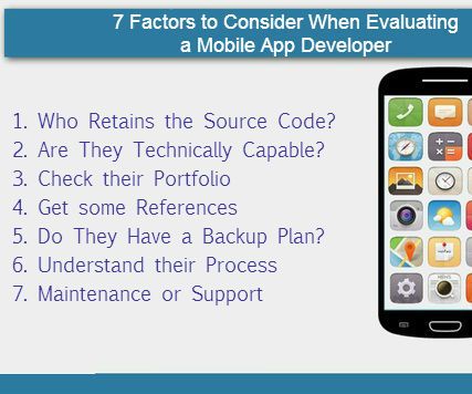7 Factors to Consider When Evaluating a Mobile App Developer