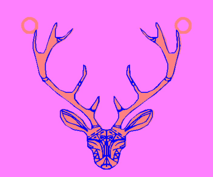 Stag Head Ring (pewter Cast)