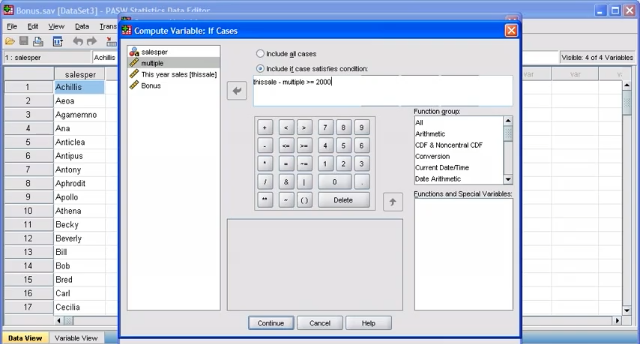 Compute Data: SPSS (3.6)
