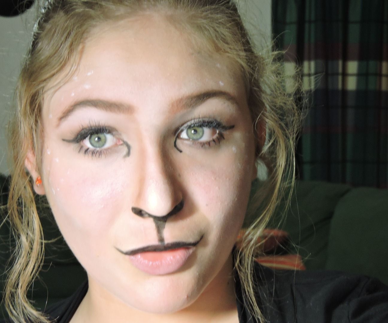 Easy deer Halloween makeup