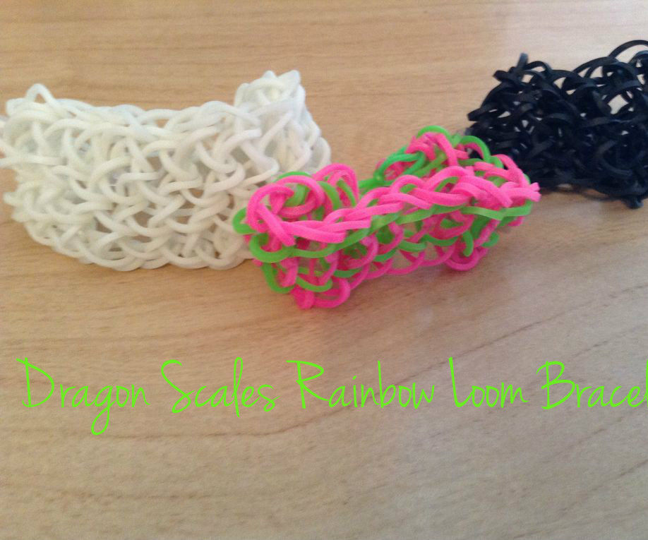 Rainbow Loom Dragon Scales Bracelet
