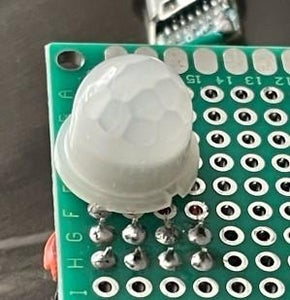 Solder the PIR Sensor