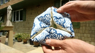 Fabric Rotating Ring Flexagon