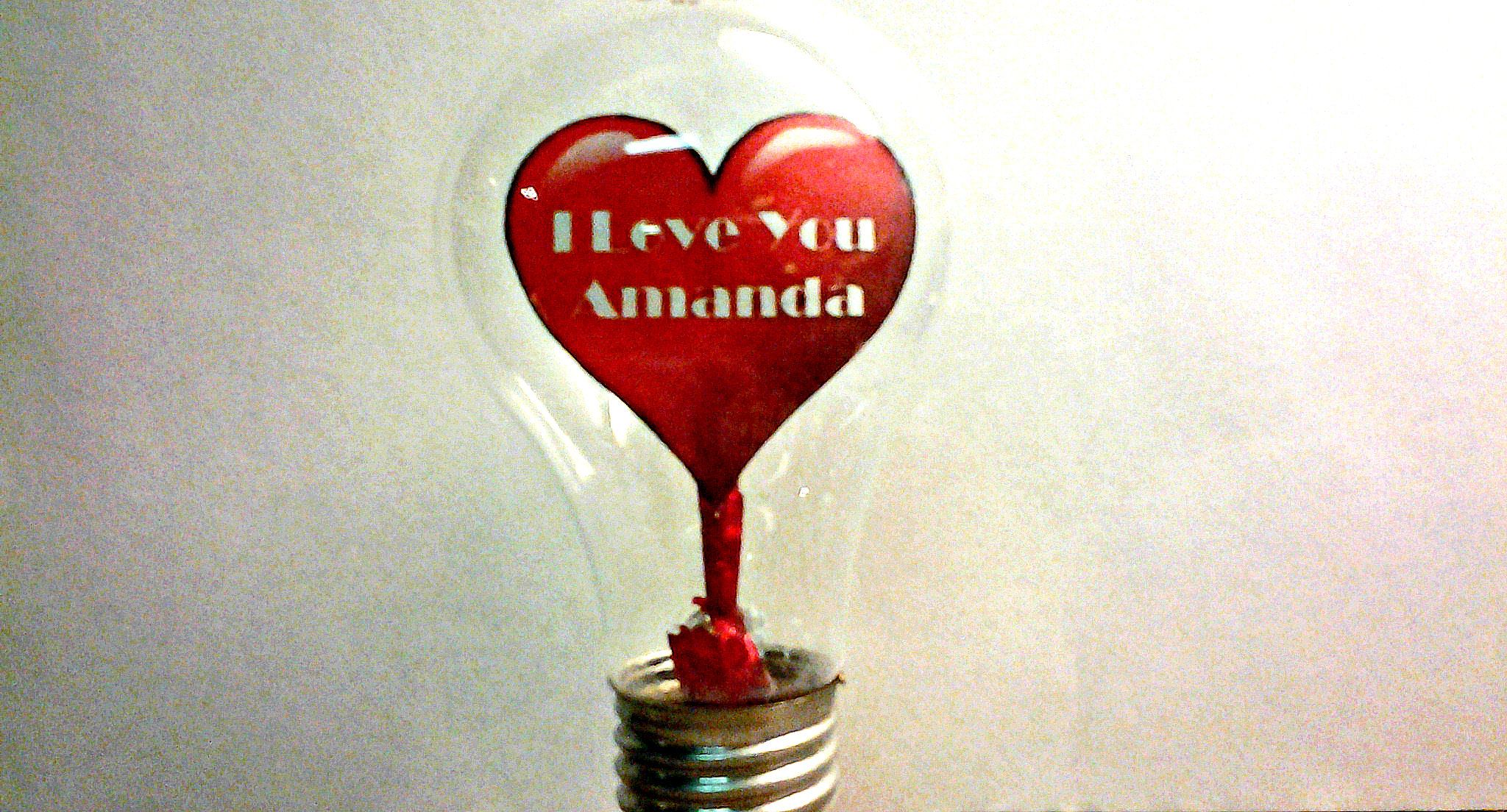 Paper Heart In Light Bulb