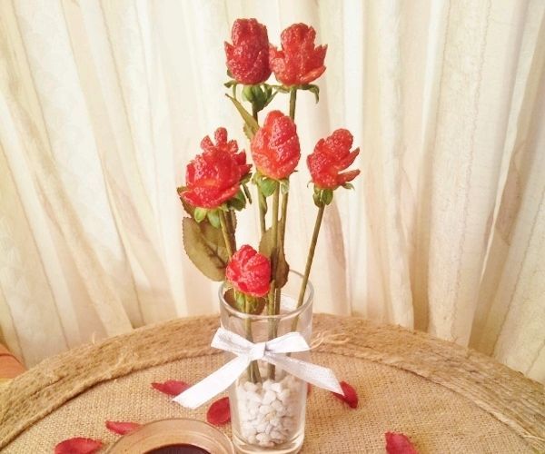 Strawberry Roses Table Centerpiece and Starter
